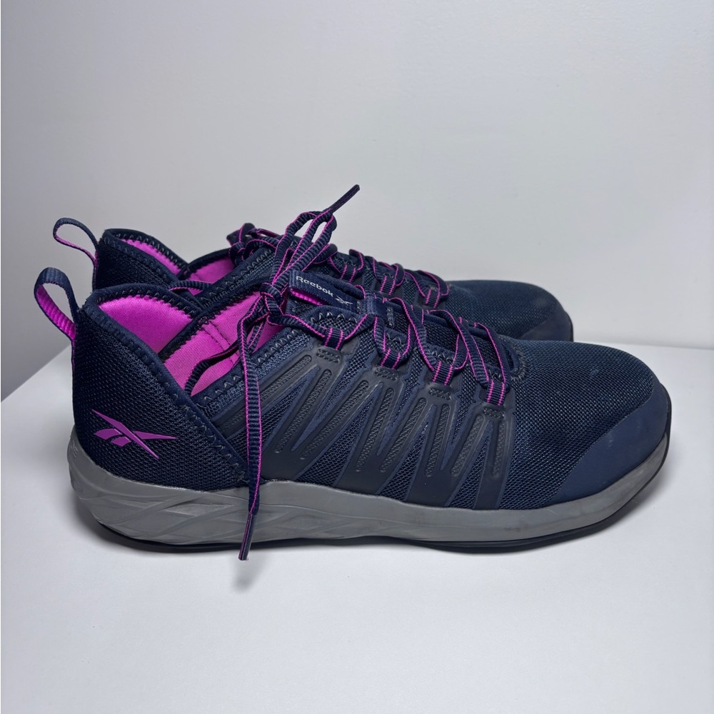 Reebok Astroride Work RB308 Athletic Steel Toe Work Shoes Dark Navy Women’s 9.5M - Picture 4 of 8